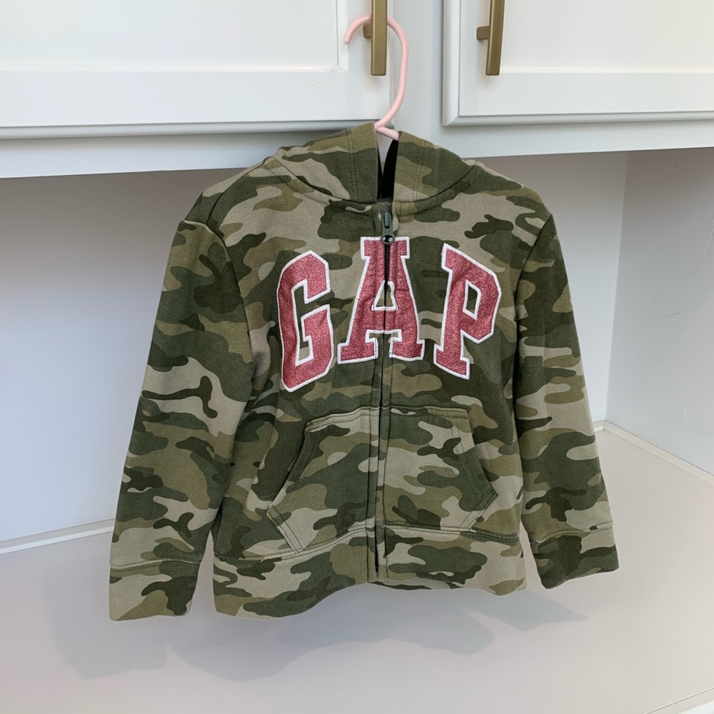 Girls Gap Cammo Hoodie